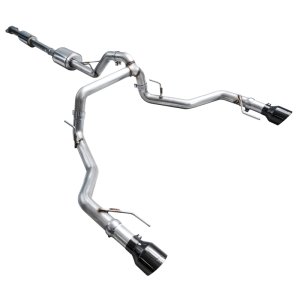 Ford F-150 Performance Exhaust - AWE Tuning - 0FG Resonated Cat-Back - Diamond Black - `21-`27 Ford F-150 Performance Exhaust - AWE Tuning - 0FG Resonated Cat-Back - Diamond Black - `21-`27